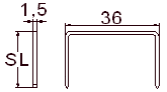 MG-323 NK Staples M 300 Series M 323