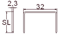 MG-32/25 STAPLES 32/25