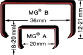 MG- M A 60 5 Coiled Staples for A 20 (5.000 staples per coil) M A 60 5