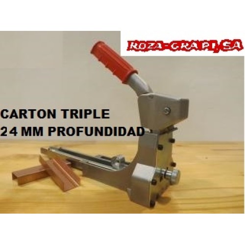 0020124 GRAPADORA MANUAL CARTON TRIPLE 24 MM