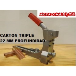 0020121 GRAPADORA MANUAL CARTON TRIPLE 22 MM