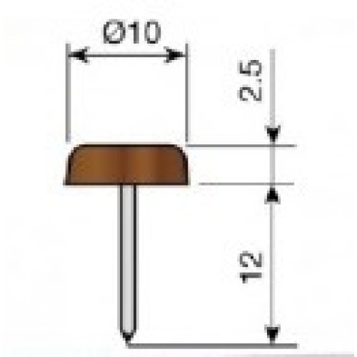 0035B11 TACO TOPE PUERTA COCINA COLORES B11