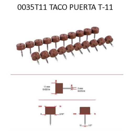 0035T11 TACO TOPE PUERTA T-11