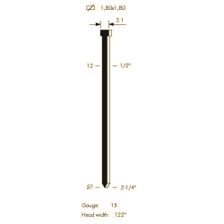 004117P CLAVO 17P  PLASTICO 