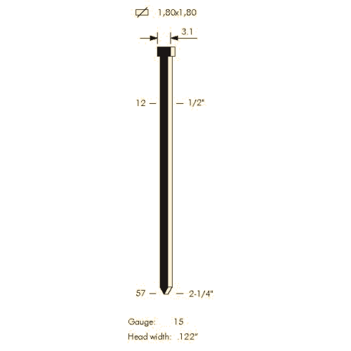 004117P CLAVO 17P  PLASTICO 