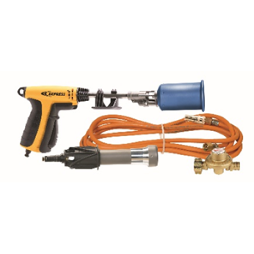 RETRAFALEL 11910 Shrink gun in a plastic case.  A 90 kW - 308 800 BTU-h HORNET burner +  100 kW - 341 000 BTU-h WIZZ 