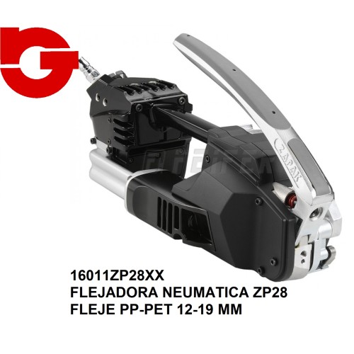 16011ZP28XX FLEJADORA NEUMATICA ZP28-XX FLEJE PP/PET 12-19 MM  