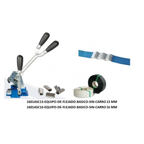 1601ASC13 KIT EQUIPO DE FLEJADO BASICO SIN CARRO 13 MM