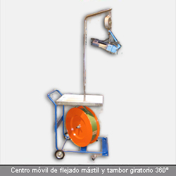 160311 CARRO DEVANADOR  360º CON SUSPENSOR FLEJE PP-PET(13-32 MM.)-ACERO (13-19 MM).