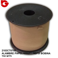 2103CT0700 ALAMBRE PAPEL KRAFT TIEFIX BOBINA 700 MTS.