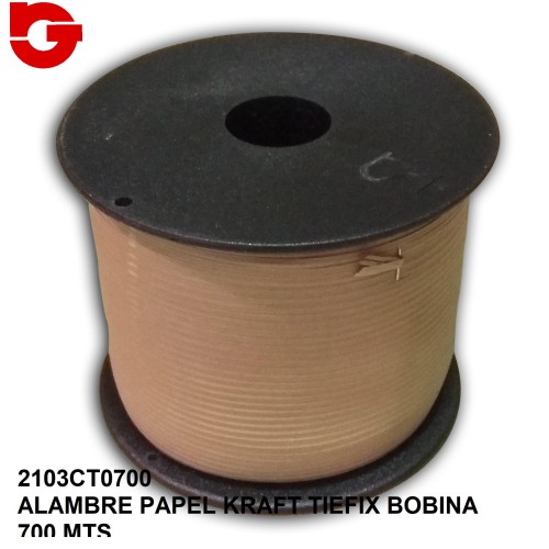 2103CT0700 ALAMBRE PAPEL KRAFT TIEFIX BOBINA 700 MTS.