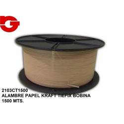 2103CT1500 ALAMBRE PAPEL KRAFT TIEFIX BOBINA 1500 MTS.
