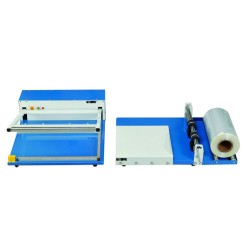 3732745 SELLADORA L-45  45CMS X 45 CMS. CON BANDEJA Y PORTARROLLOS