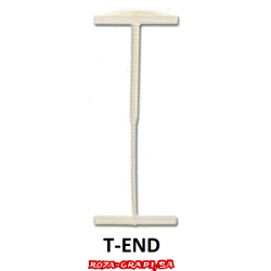 46107XX HILO PLASTICO T-END NYLON EHD Pala 15,75mm