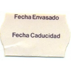 5322FEFC ETIQUETA OPEN EN ROLLO MAQUINAS 26X16
 F.ENVASADO-F.CADUCIDAD