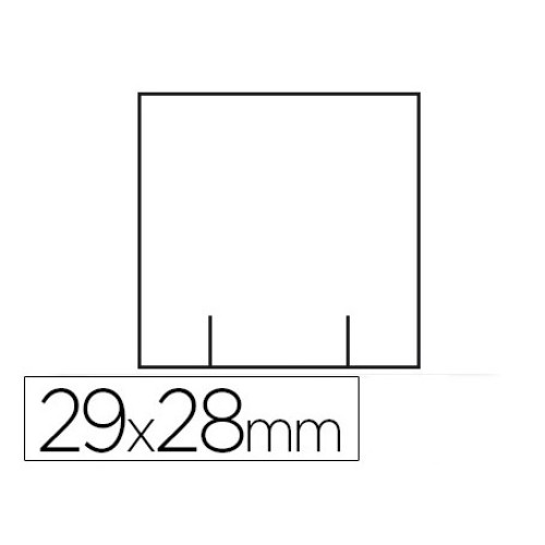 532928BR ETIQUETAS PARA MAQUINAS  29X28 BLANCA RECTANGULAR