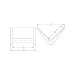 B11000135 CANTONERA PLASTICO ALA 35x40 mm.
 (CP40)
