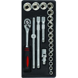 CLACH007B-F1TR37 BANDEJA CARRACA 1/2? + 21 PIEZAS
