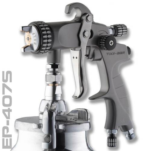 CLAEP407S PISTOLA DE PINTAR HVLP (SUCCION) EP-407S CON BOQ. OPCIONAL 1,2/1,4/1,7/2,0/2,2