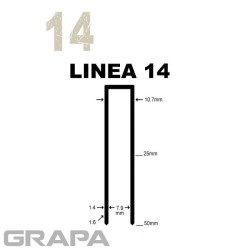CLAGR001415 GRAPA CARTON C-5/8 (32) 15mm  (2.000 x 10)