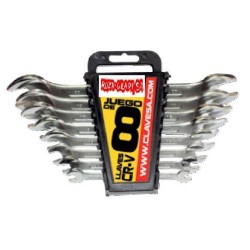 CLALL1008 LLAVE ABIERTA PULIDO - JUEGO 8 PCS
