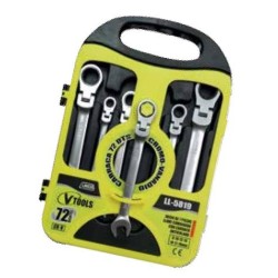 CLALL5819 KIT 7 LLAVES COMBINADA CON CARRACA 8-19mm (ARTICULADA)
