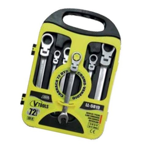 CLALL5819 KIT 7 LLAVES COMBINADA CON CARRACA 8-19mm (ARTICULADA)