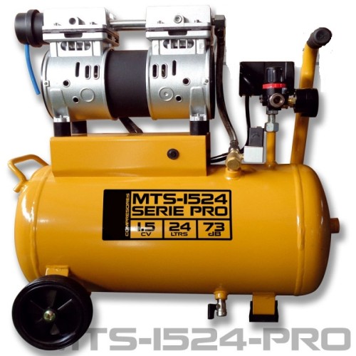 CLAMTS1524PRO COMPRESOR BAJO NIVEL RUIDO 1,5CV/24LTRS