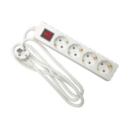 CLAZE0104 REGLETA CON INTERRUPTOR 4 TOMAS CABLE 1,5M