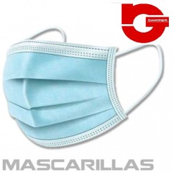 CLACVMA0DES MASCARILLAS DESECHABLES HIGIENICA 3 CAPAS  50 UDS