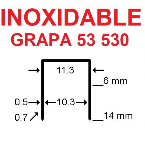 CLAGR0530INOX GRAPA 530 (JT21) INOXIDABLE 