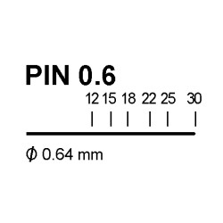 CLAPU06 PIN ALFA S/C 0.6
