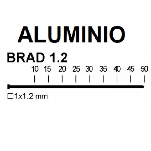 CLAPV12ALUM CLAVO BRAD GN 1.2 FUSION F-18 ALUMINIO