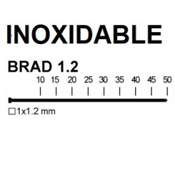 CLAPV12INOX CLAVO BRAD GN 1.2 FUSION F-18 INOXIDABLE