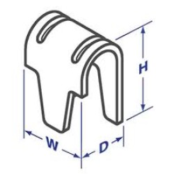 HAR-000CCP33 CLIP HARTCO CCP-33 11 MM.