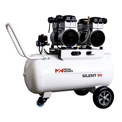 COM-458804090  Compresor Silent 90-4pro sin aceite 90L 4HP