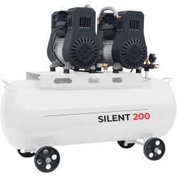 COM-458804200 COMPRESOR SILENT 200 SILENCIOSO SIN ACEITE 200L 6 HP