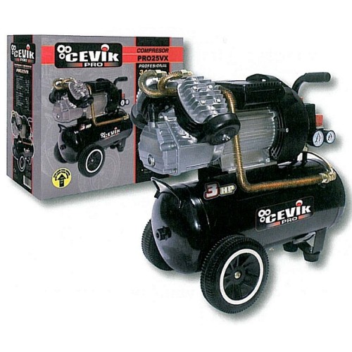 COM-PRO25VX COMPRESOR PRO 25VX  MOTOR EN V 3H.P. 25 LTS.