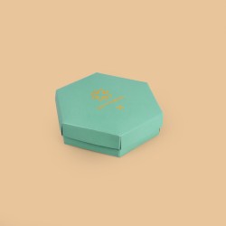 CHS0023 Caja Hexagonal - Estampación en caliente