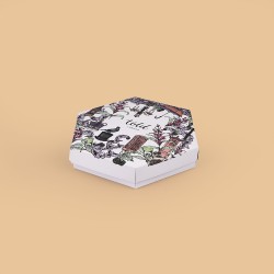 CHS0024 Caja Hexagonal - Impresión Digital