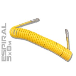 CLATW0026 MANGUERA EN ESPIRAL POLIURETANO  5X8mm  6mts