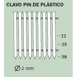 FA-CPN CLAVO PLASTICO  Ø 2,0 MM.
