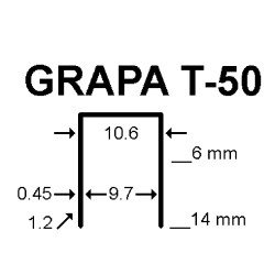 CLAGR0050 GRAPA T-50 T50 (4, 11, 140, 695, 671, TIPO G,, ZH A11)