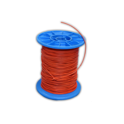 SEG100AL13P ALAMBRE GALVANIZADO PLASTIFICADO NARANJA 1,3 MM. 
100 MTS.
