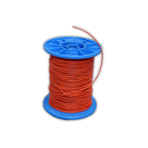 SEG100AL13P ALAMBRE GALVANIZADO PLASTIFICADO NARANJA 1,3 MM. 
100 MTS.