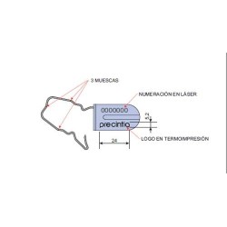 SEG20DSEAL PRECINTO SEGURIDAD D-SEAL BIDONES 