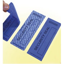SEGETISR01 ETIQUETA SEGURIDAD 85 X 25 MM. AZUL SIN RESIDUO NUMERADAS