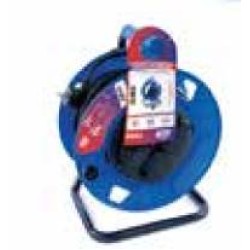 TAY761607 Enrollacable IP44 4 BASES 2P+T con termostato y tapa 25m. 3000W 3x1''5