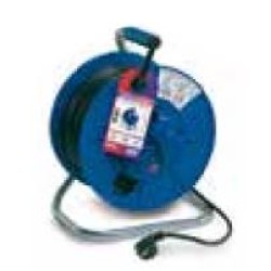 TAY766008 Enrollacable IP55 3 BASES 2P+T con termostato y tapa 50m. 3500W 3x1''5