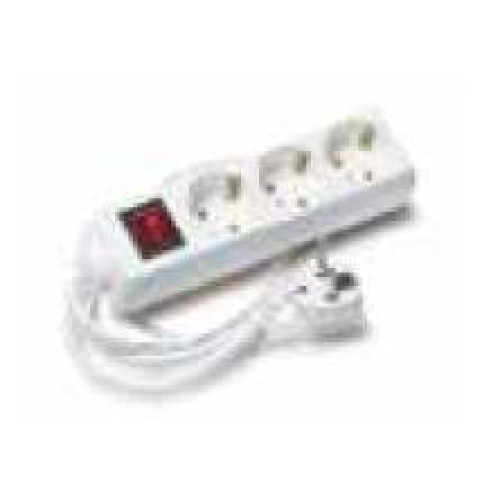 TAY801600 Base múltiple 3 BASES 2P+T con interruptor 3x1´5